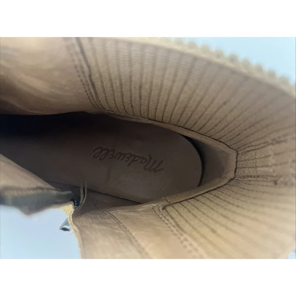 NEW Madewell The Henry Lugsole Boot in Suede Sand Size 9 NWOB NC306 Chunky
